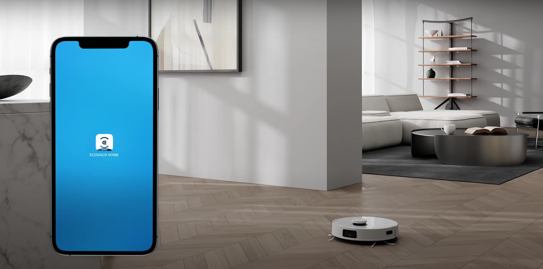 robot hút bụi lau nhà ecovacs tự đổ rác