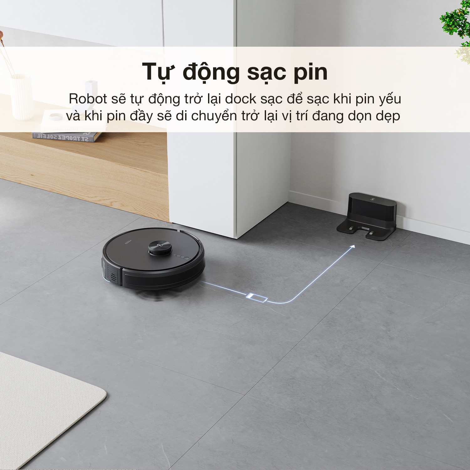 robot hút bụi lau nhà ecovacs