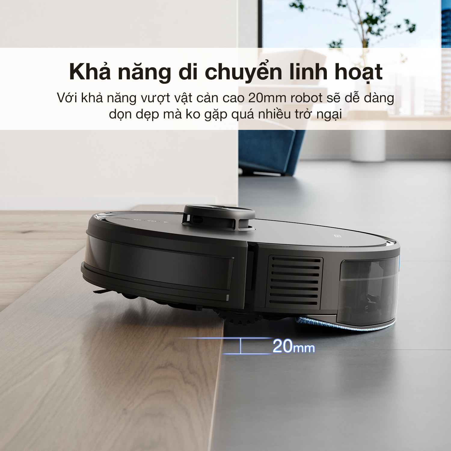 robot hút bụi lau nhà ecovacs